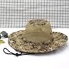 New Tactical Camouflage Men Bucket Hat Breathable Mesh 9cm Brim Sun Hat Male Foldable Outdoor Jungle Hunt Camping Fishing Cap