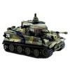 HJKLMM 1/72 Scale German Tiger I 2.4GHz Remote Control Mini Tank with Rotating Turret and Sound (D)