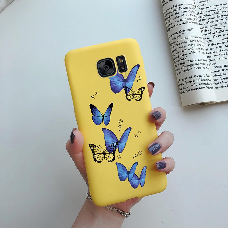 For Samsung Galaxy S6 S7 edge Case Cute Love Heart Flower Silicone TPU soft cases cover For Samsung S6 S7 S 6 7 edge phone Case