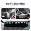 GVSW4 For BMW Temporary Parking Card Phone Number Plate Sticker Display Auto Accessories 1 3 4 5 6 7 Series M X1 X3 Performance Alpina