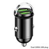 200W Mini Dual Ports Usb Car Charger Lighter Fast Charging Car Phone Charger Adapter For Iphone 13 12 Xiaomi Huawei Samsung