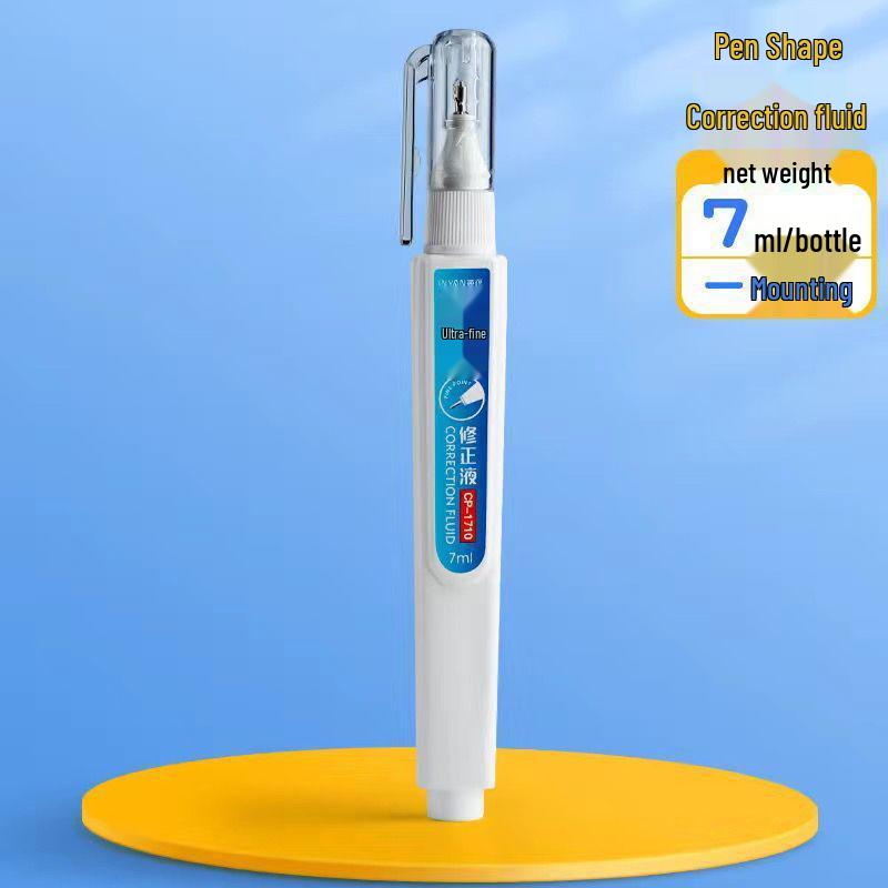 Quick-Drying White-Out Correction Fluid for Students, Large Capacity, Easy Brush-On, Seamless Correction
