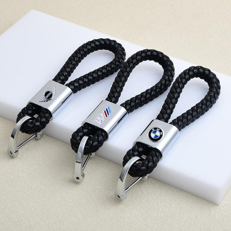 Anti-lost Car Weave Style Alloy Key Chain Ring Auto Keychain For For BMW M M3 M5 X1 X3 X5 X6 E46 E39 E36 Mini Cooper R50 R53 R55 kycp51
