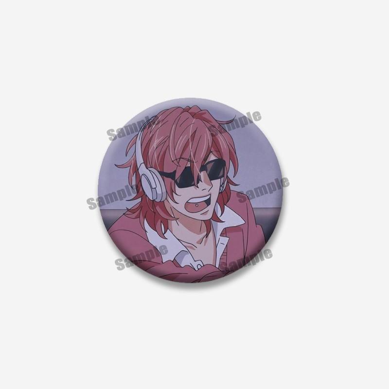 Cartoon Character Ayato Yuri Yui Tamura Badge on Backpack Accessories Anime Yarichin Club Pins Round Brooch for Clothes Bag Gift