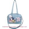 Женская японская стиль Каваи Сумка через плечо Новая Ita Bag Прозрачная JK Сумка-тоут Сумка для покупок Студенческая Преппи Роскошная Сумка-мессенджер Сумка через плечо