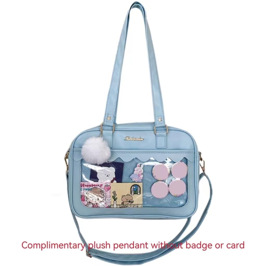 Женская японская стиль Каваи Сумка через плечо Новая Ita Bag Прозрачная JK Сумка-тоут Сумка для покупок Студенческая Преппи Роскошная Сумка-мессенджер Сумка через плечо