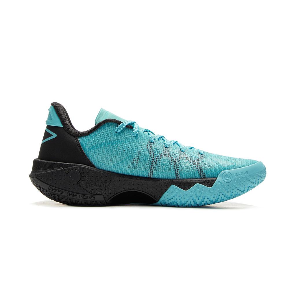 Li Ning Jie Ao 2 Амортизирующие Скользкие Дышащие Низкие Баскетбольные Кроссовки Мужские Сине-Фиолетовые Несочетающиеся ABFV041-3