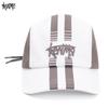 Kemer Hip Hop Striped Baseball Hat, 3D Embroidered Logo Duck Tongue Hat, Street Hat