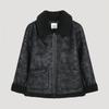  She S miSS  High Neck Shearling muStang Jacket Swujko42010 Bk