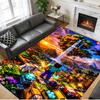 Minecraft Print Crystal Velvet Plush Rug Anti?Slip Wear?Resistant Floor Carpet For Indoor Household Home Decoration