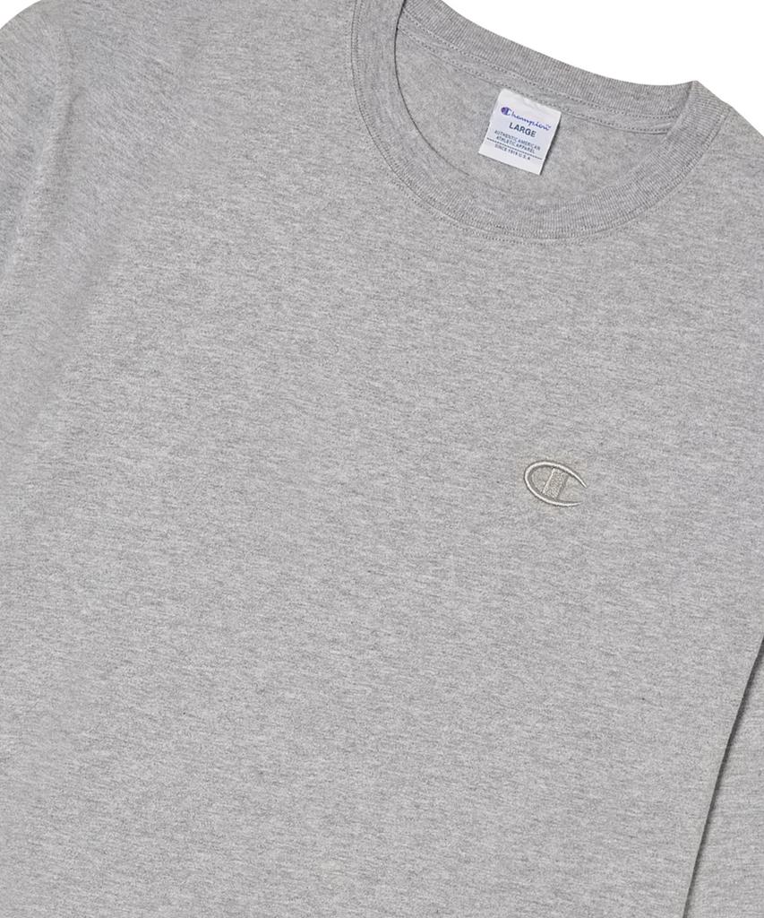 CHAMPION C Logo Oversized Jog Tag Long Sleeve T-Shirt Medium Grey