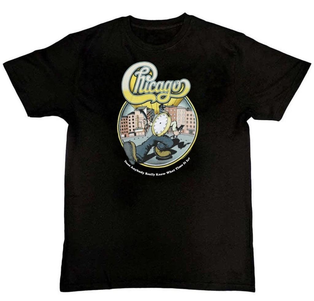 Vintage Chicago Band Graphic Print Mens T-Shirt