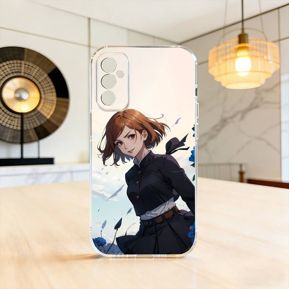 J-Jujutsu Kaisen K-Kugisaki N-Nobara Чехол для телефона для SamsungA10,12,20,21S,30,31,40,50,51,52,70,71 Прозрачная крышка