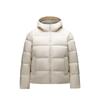 Однотонная куртка-пуховик с капюшоном на молнии, удобная, дышащая, универсальная, женская верхняя одежда, цвет белый чай 162517910-2