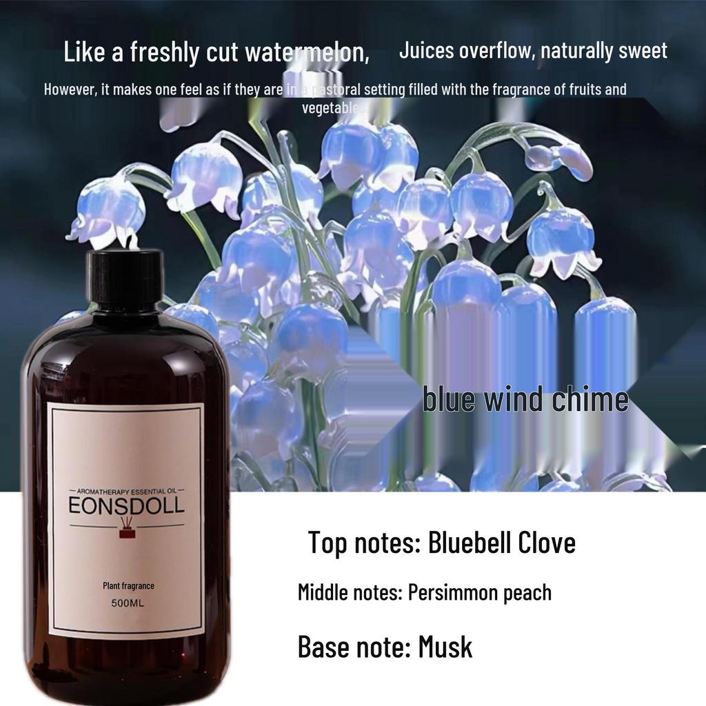 Ebony Agarwood Luxury Aroma Diffuser Refill - Long-Lasting Woody Essential Oil Fragrance for Bedroom and Home