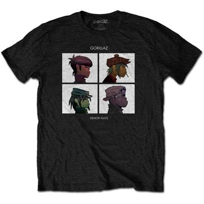 Gorillaz Demon Days Официальный мерч Хлопковая футболка 100% Мужские футболки Топ M/L/XL/2XL Новый-