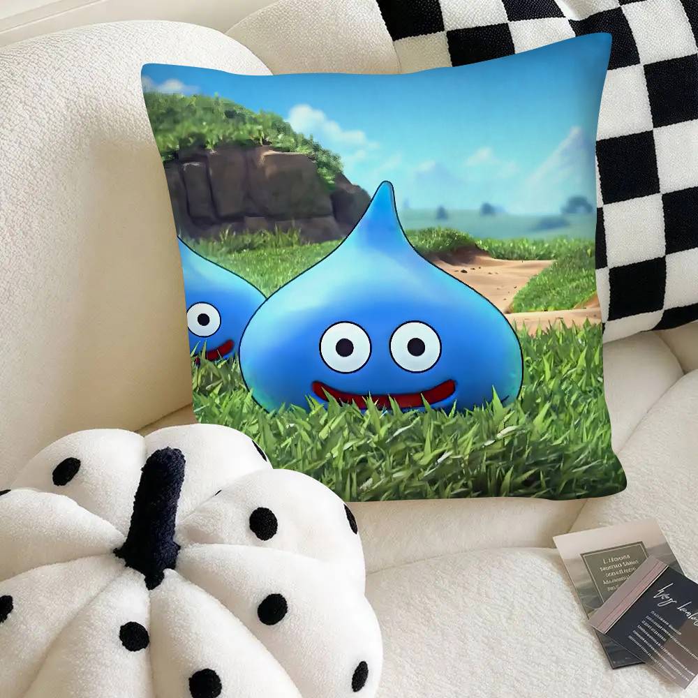 Игра Dragon Quest Ракета Слайм Наволочка Модная Квадратная Наволочка Спальня Диван Комната Ins Декор Отдых