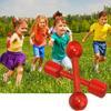 Comfortable Grip Round Square Head Children Fitness Dumbbell Smooth No Burrs Kindergarten Physical Exercise Wooden Dumbbell Training Equipment