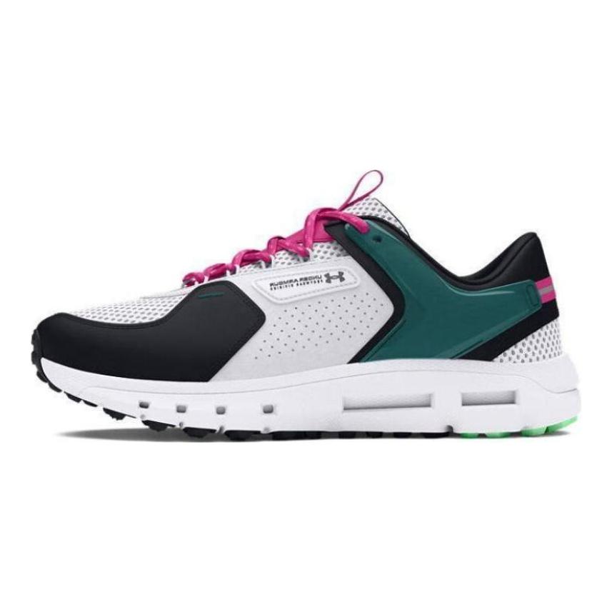 Under Armour Кроссовки для бега Summit Trek с низким верхом Мужские Белые Черные Зеленые Кроссовки 3028345-102