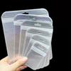 50pcs Thicken Self Sealing OPP Bag Transparent Plastic Storage Pouch with Hang Hole for DIY Jewelry Display Retail Packaging