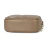TORY BURCH Kira Beveled Double T Hardware Adjustable Strap Soft V-Quilted Leather Camera Bag Crossbody Shoulder Bag Small Women's Taupe 90450-250