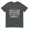 Hate Has Never Made Any Nation Great Anti Trump Anti Hate TShirt