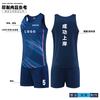 Track and field training suit, men's printed test marathon team uniform, sprint sports student sportswear training suit, women's clothing