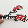 AAALZ1 3D Metal Car Sticker Logo TypeR Badge Emblem For Honda CIVIC Type R FD2 FD FA 5 Mugen TypeR Racing Auto Styling Accessories
