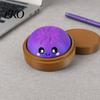 Dumpling Decompression Toy Cartoon Clicker with Steamer, 3D Printed Smiling Steamed Sensory Bun Toy, Shape Finger for Stress