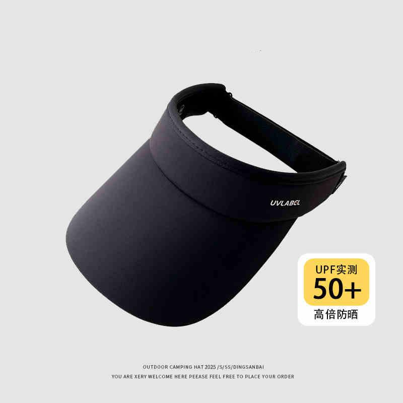 Men's sun hat, UV protection, sun-resistant, breathable, cooling, suitable for outdoor running, summer hat, women's open-top hat