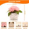 Roses Flower Touch Lamp,Rechargeable Cordless 3-Colour Dimming Small Night Light for Festival,Dining Room,Bedroom Home Decor Birthday Gifts-6 Rose