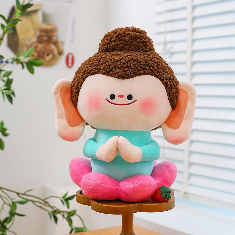 Little Lotus Buddha Plush Toy Cute Doll Girls Kid Room Decoration Birthday Gift