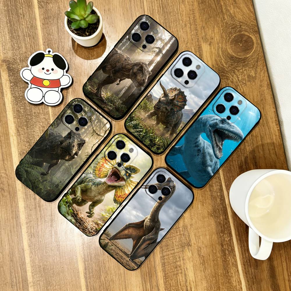 Dinosaur Phone Case Silicone Soft For IPhone 17 16 15 14 13 12 11 X XR Plus Pro Max Plus