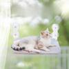 Складной гамак для кошек, двойная присоска, устойчивый, плюшевый, сетчатый, на окно, на стену, для прыжков, гамак для кошек на присосках