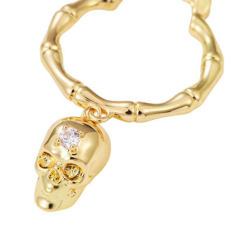 Серьги-подвески в виде черепа Kenjie McQueen - Женские европейские и американские панк-пусеты и клипсы для ушей