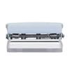 Hole Punch Ruler Design Quick Positioning 3 Holes Metal Paint Body Loose Leaf Puncher for Documentation