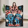 Warm Child Blanket  Six Seven Funny Italian Brainrot Gaming Meme Flannel Throw for Sofa Bed Cover Bedding Decor