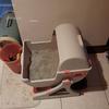Large Semi Enclosed Cat Bedpan Litter Box Splash Proof Odorless Toilet with Scoop Filter Easy Clean Indoor Pet Supplies