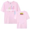 Katseye Im Gnarly Футболка с принтом корейской женской группы Camiseta Хлопок Короткий рукав Женская футболка Летняя Повседневная Женская футболка