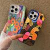 Японский Y-Yayoi K-Kusama Арт Чехол для Телефона Для IPhone 17 16 15 14 13 12 11 Pro Max Plus Цвет Серебряный Чехол