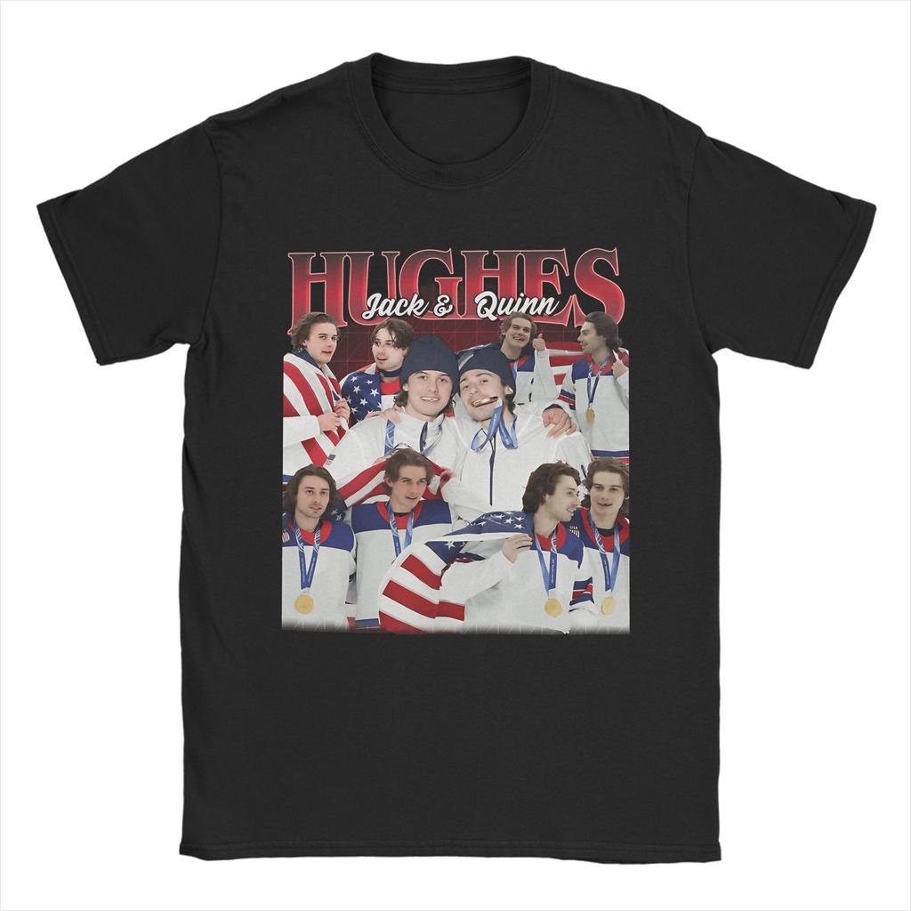 Hockey Hughes 86 USA T Shirt Summer Aesthetic T Shirts Cotton Novelty Tee Shirt For Unisexs ShortSleeved Pattern Tops