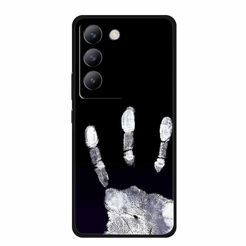 Чехол для vivo V40 SE Роскошный Мягкий Силиконовый ТПУ Задняя Крышка Телефона для vivo V40 SE 5G Защитный Ударопрочный Цветочный Девушка Милый Чехол