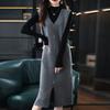 Women Medium To Long Knitted Knee Length Vest Autumn Sleeveless Solid Skirt