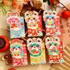6pcs Chinese New Year Red Envelopes Cartoon Cute Snake Hongbao Spring Festival Red Packets Wedding Envelope Snake Money Packets