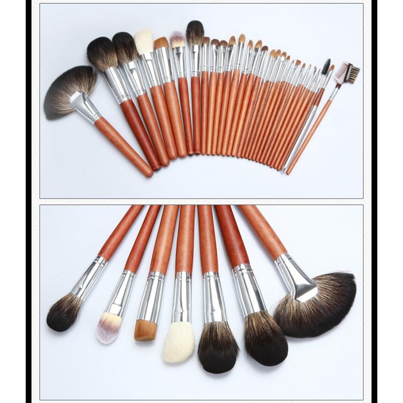 28pcs Professional Makeup Brushes Set Soft Bristle Portable Cosmetic Eyeshadow Powder Blending
