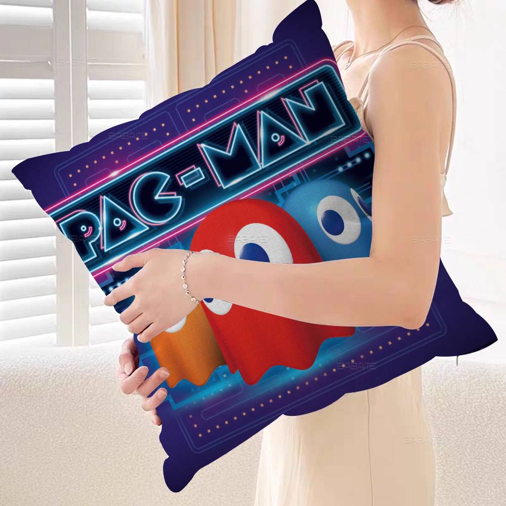 P-Pac-M-man 45*45см Наволочка Декоративная Наволочка для Подушки Домашняя Наволочка для Подушки на Диван