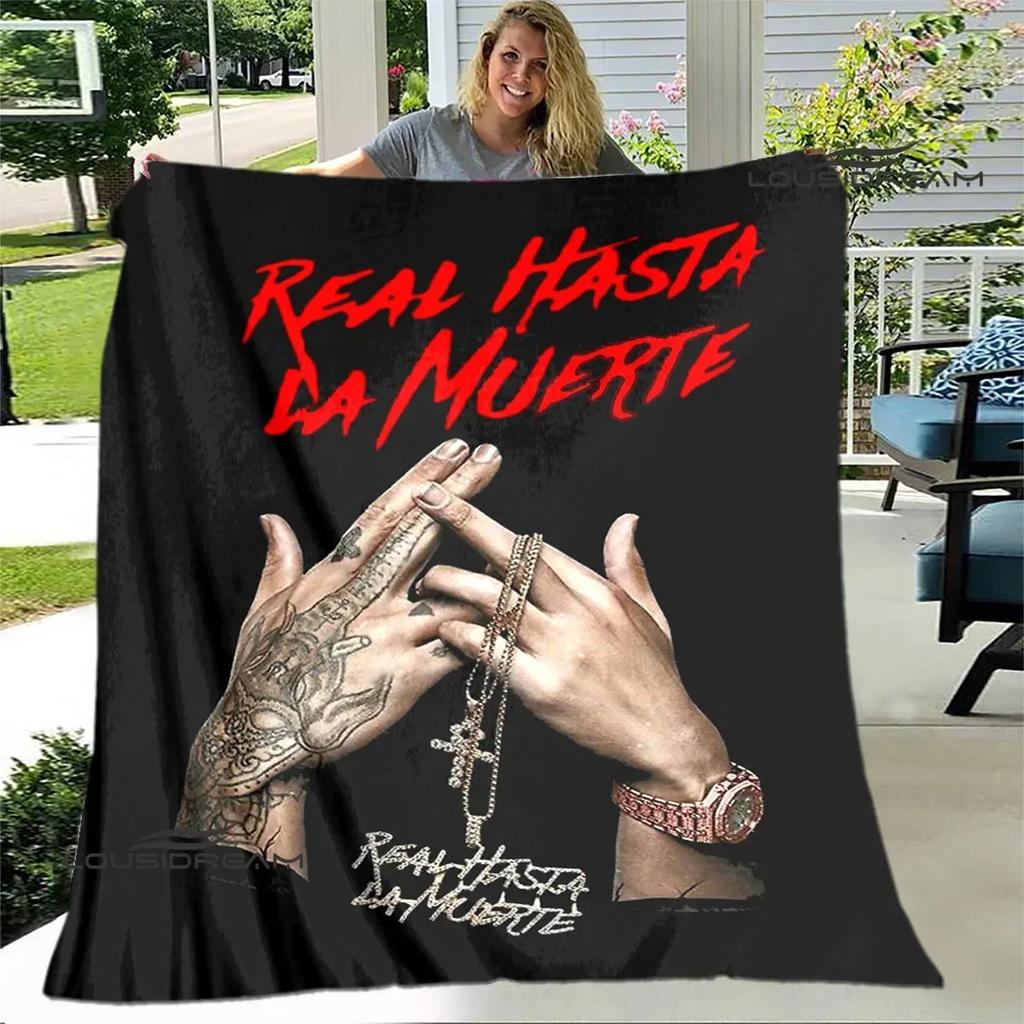 Пледы с принтом рэпера Anuel AA Фланец Теплый плед мягкий и удобный домашний дорожный плед для кровати пледы для пикника подарок на день рождения