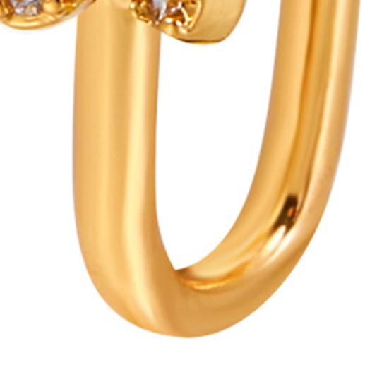 1шт зажим для носа антидеформированный безопасный горный хрусталь инкрустированный не пирсинг U-образное искусственное кольцо в носу