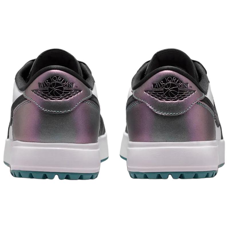 Кроссовки Air Jordan 1 Low Golf Chameleon Унисекс Черный Минеральный-Бирюзовый Черный-Белый IQ3417-300