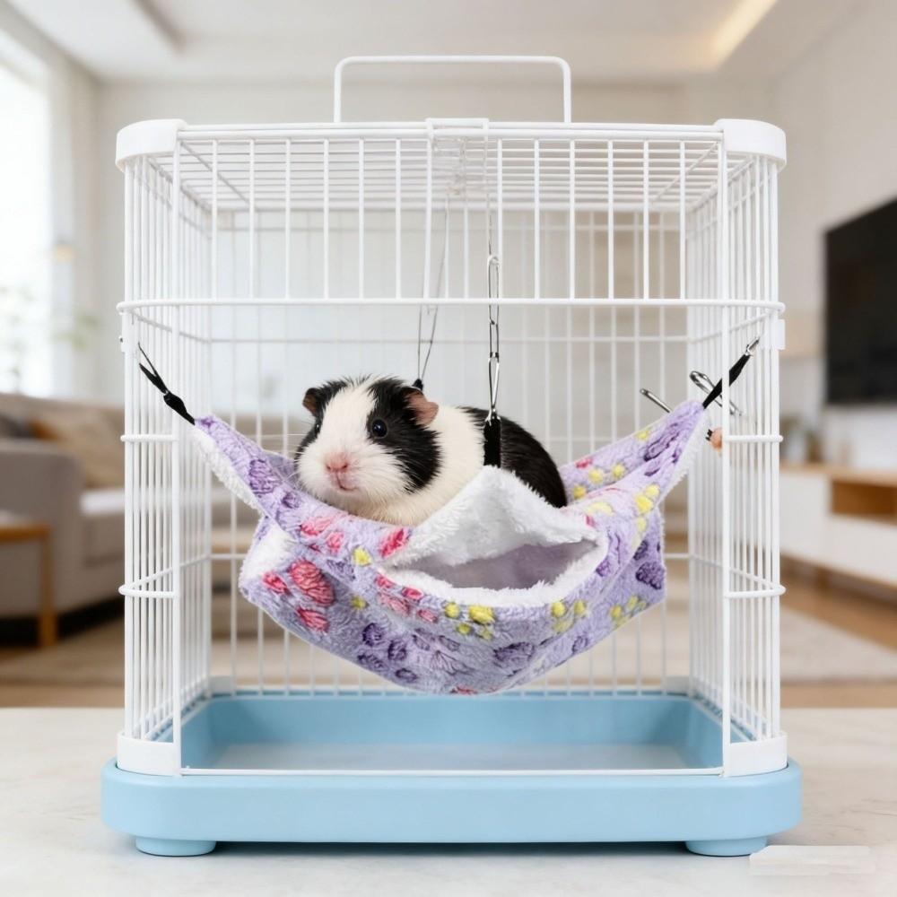 Plushie Small Animal Sleeping Bag Double-layer Squirrel Hanging Bed Cozy Pet Rat Nest Winter Use